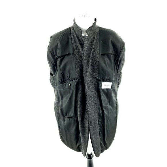 Joseph & Feiss Tweed Wool 3 Button Sport Coat 46R Green Blue Check International - Picture 9 of 10